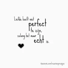 het hoeft niet perfect