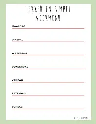 weekmenu